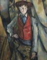 Junge in einer roten Weste Paul Cezanne